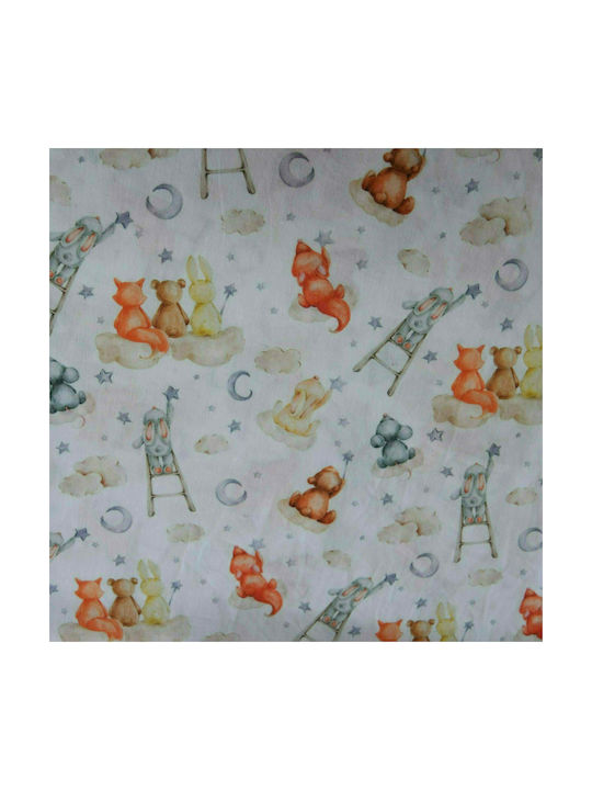 Decocraft Night Sky Baby Sheets Set Crib Cotton Multicolored 75x110cm 2pcs
