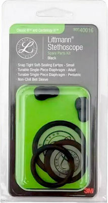 3M Stethoscope Accessories Κιτ Ανταλλακτικών Littmann Classic III & Cardiology IV Μαύρο