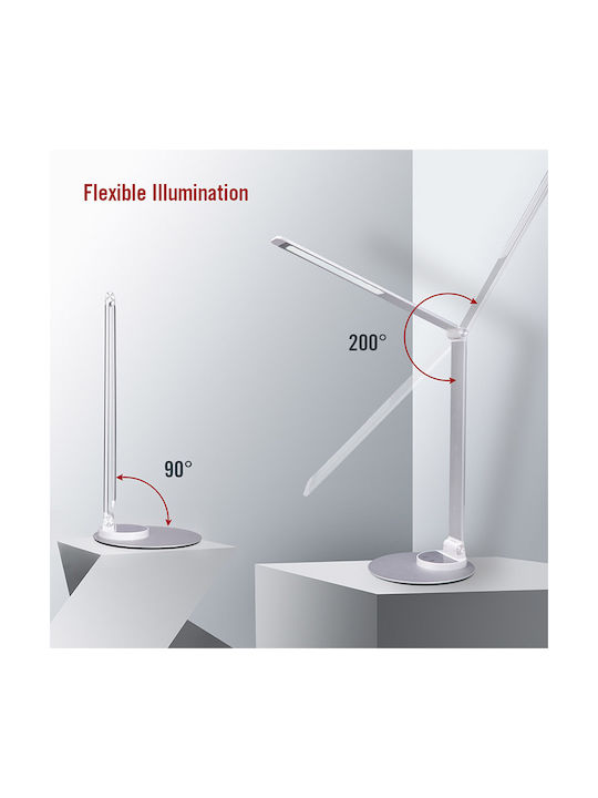 TaoTronics TT-DL22 LED Folding Office Lamp in Silver Colour