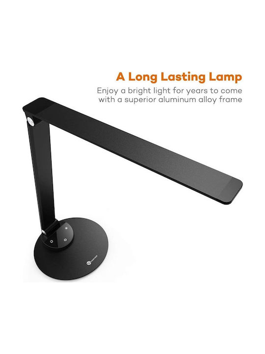 TaoTronics TT-DL19 LED Office Desk Lamp Folding in Black Colour