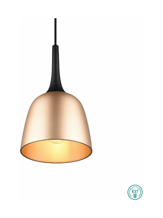 Trio Lighting Chiron Hängelampe Kupfer Schiene mit Fassung E27 90x20x20cm.