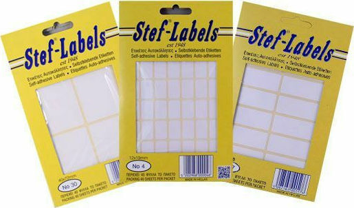 Stef Labels Rectangular Small Adhesive White Label 19x25mm 1200pcs