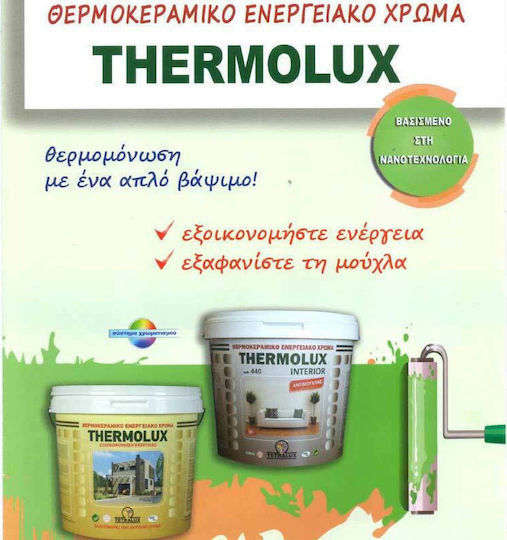 Tetralux Thermolux Exterior Πλαστικό Χρώμα Θερμομονωτικό για Εξωτερική Χρήση 3lt