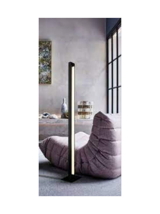 Viokef Tiffany LED Floor Lamp H161xW24cm. with Warm White Light 1880lm Black