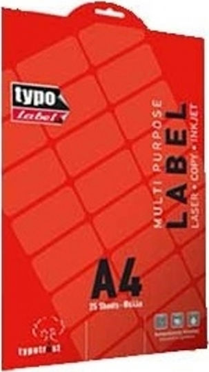 Typotrust 675 Self-Adhesive Rectangular A4 Labels 70x32.12mm