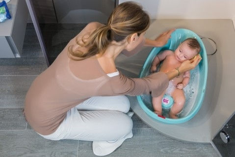 OK Baby Стойка За Бебешка Вана Бяла МВИ-0002-OK