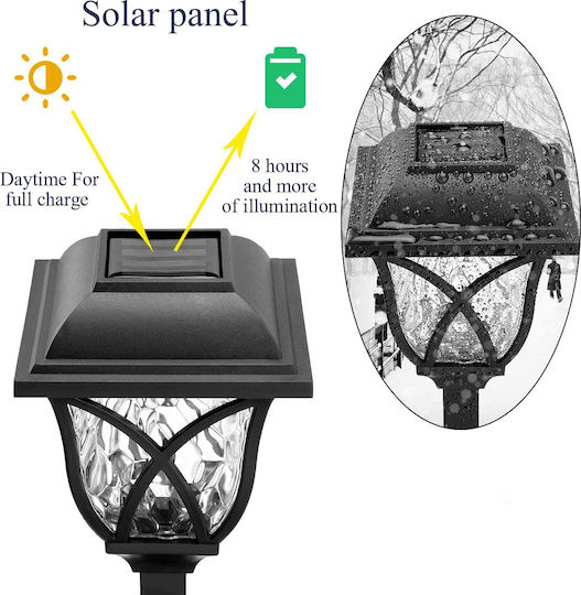 GloboStar Set of 6 Stake Solar Lights Lanterns 1W 100lm Cold White 6000K with Photocell IP65
