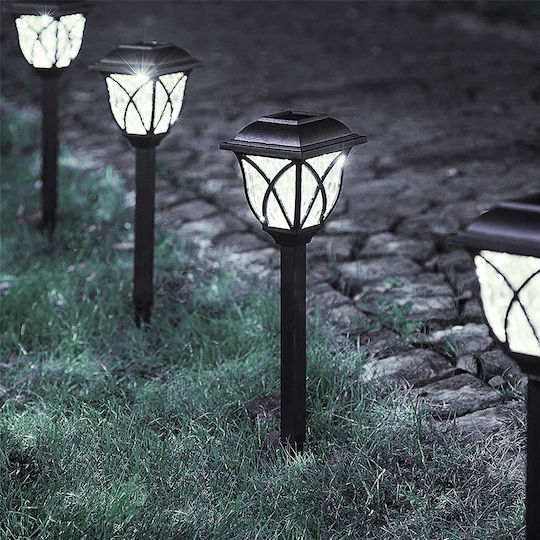 GloboStar Set of 6 Stake Solar Lights Lanterns 1W 100lm Cold White 6000K with Photocell IP65