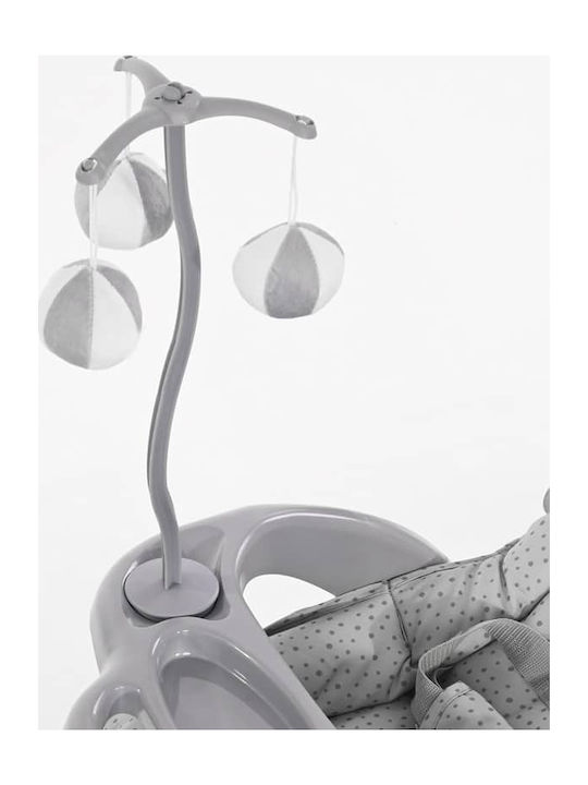 Lorelli Manual Baby Bouncer Dream Time Grey Astronaut for Babies up to 9kg