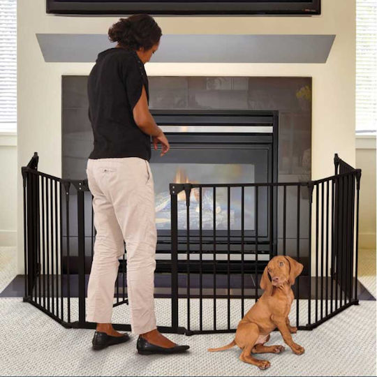 Dreambaby Royale Foldable Security Door in Black Color 380x74cm 1pcs