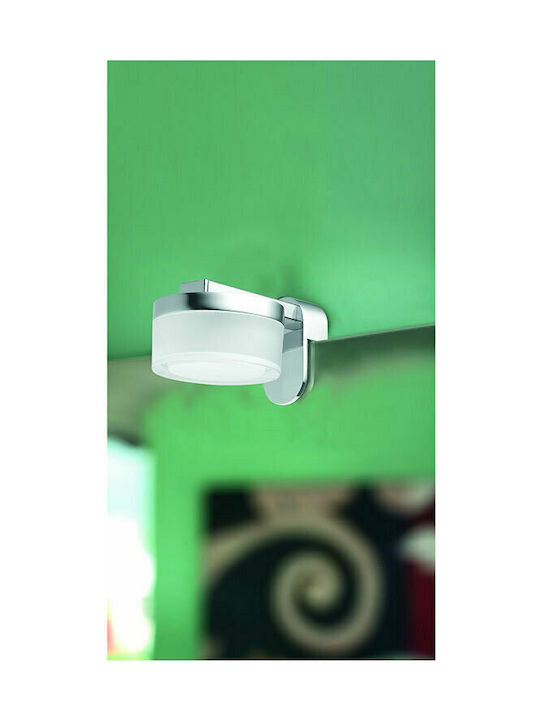 Eglo Romendo Modern Wall Lamp with Integrated LED and Warm White Light Silver Width 7cm