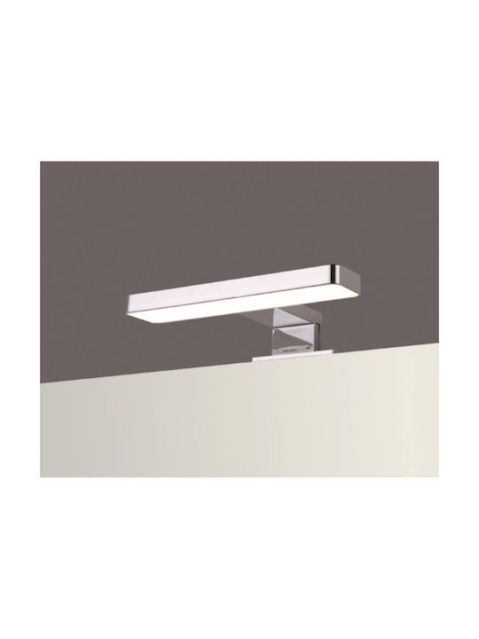 Karag Modern Lamp Bathroom with Integrated LED and Cool White Light Silver 30x11x4.5cm