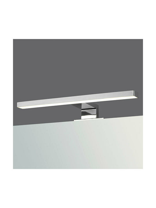 Karag Modern Lamp Bathroom with Integrated LED and Cool White Light Silver 30x11x4.5cm