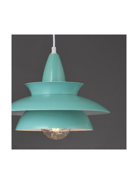 Aca Pendant Light for Socket E27 Turquoise 33cmx128cmcm