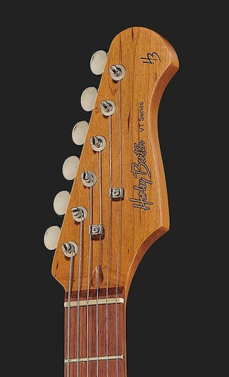 Harley Benton ST-62 Electric Guitar Stratocaster With SSS Pickups Arrangement Vintage White