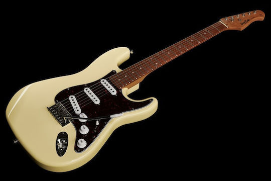 Harley Benton ST-62 Electric Guitar Stratocaster With SSS Pickups Arrangement Vintage White