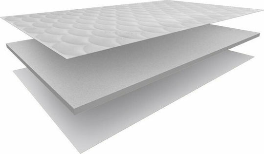 Eco Sleep Ανώστρωμα Memory Καπιτονέ Ημίδιπλο Memory Foam με Αποσπώμενο Κάλυμμα 120x200x4εκ.