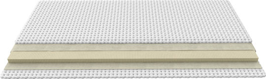 Greco Strom Топ Матрак Latex Comfort Plus King Size Latex с Премахваем Калъф и Ластици за Захващане 200x200x5см