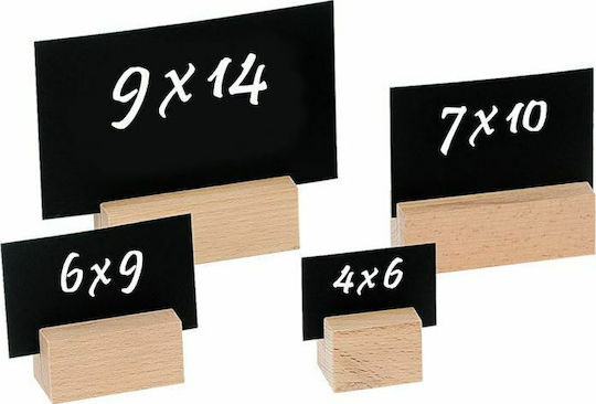 Garibaldi Card with Base 3 pcs Tabletop Chalk Board 4x6cm