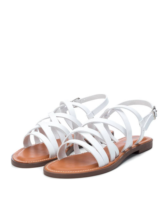 Flache Sandalen für Damen in Weiß Farbe