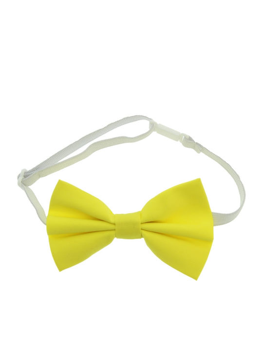 Kids Fabric Bow Tie Yellow