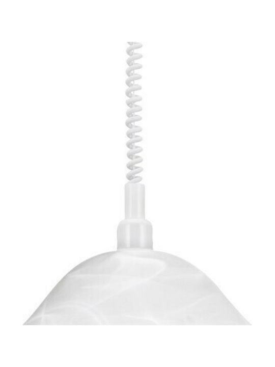 Eglo Alessandra Pendant Light Single-Light Bell for Socket E27 White