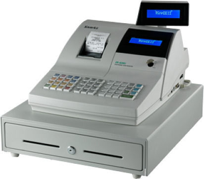 SAM4S ER-420 EJ NET Registrierkasse Kasse Normale Tastatur - 4. Generation in Weiß Farbe