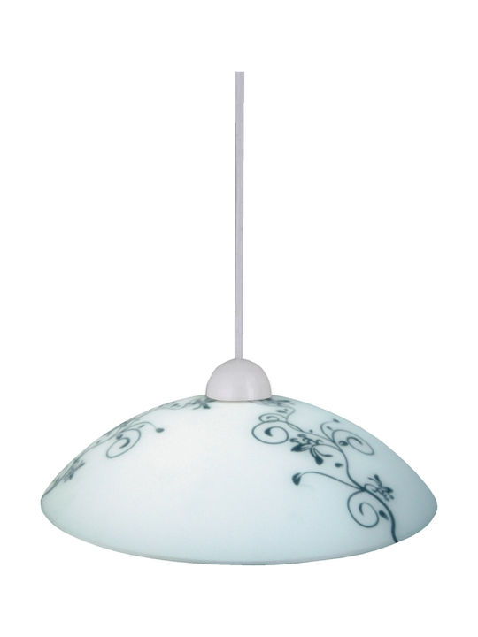 Rabalux Pendant Light White Bell with Socket E27 31.5x8.5cm