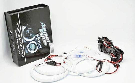 Στεφάνι Angel Eye Φαναριού Αυτοκινήτου 12V BMW E36 / E39 Λευκό Χρώμα