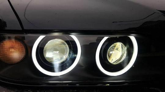 Στεφάνι Angel Eye Φαναριού Αυτοκινήτου 12V BMW E36 / E39 Λευκό Χρώμα