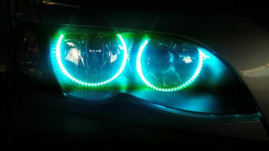 Car Headlight Angel Eye Ring 12V BMW E46 RGB