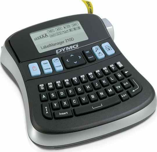 Dymo LabelManager 210 D with Case Ηλεκτρονικός Ετικετογράφος Χειρός σε Μαύρο Χρώμα