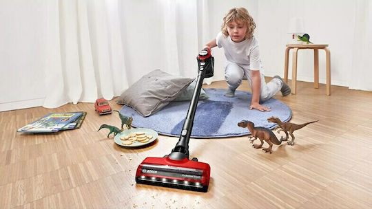 Bosch BBS8214PET Επαναφορτιζόμενη Σκούπα 2 σε 1 Stick & Χειρός 18V Κόκκινη