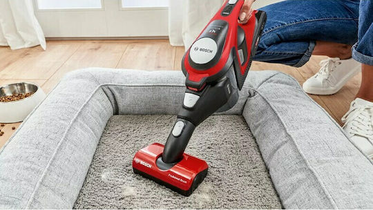 Bosch BBS8214PET Επαναφορτιζόμενη Σκούπα 2 σε 1 Stick & Χειρός 18V Κόκκινη