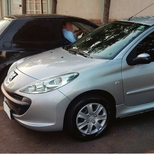 Croatia Cover Комплект тапи за колела на автомобил Peugeot 207 с Марка Пежо 4бр 15" сребърен