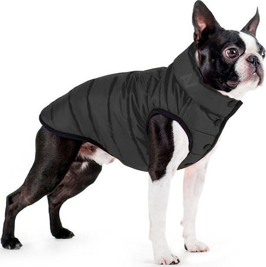 WauDog AiryVest One Кучешки палта Водоустойчиво Черен с дължина на гръбчето 35 см.