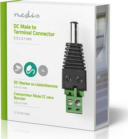 Nedis Connection Plug for CCTV Systems 5τμχ CCTVCM11BK5