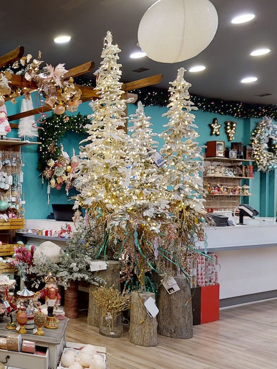 Weihnachtsbaum Alpine Fir Schlank Beschneit 180cm mit 447 Zweige