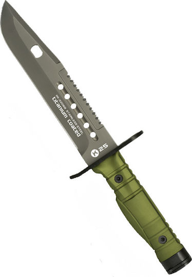 K25 Bayonet Knife Survival Khaki in Sheath