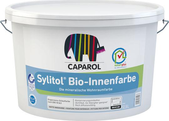 Caparol Sylitol Bio - Innenfarbe Χρώμα Υδρυάλου Λευκό 2.5lt