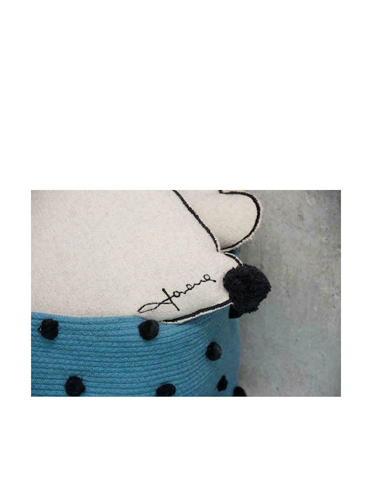 Lorena Canals Children's Storage Basket Pebbles Turquoise 45x30x30cm 1pcs