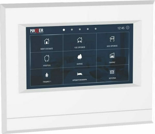 Master Electric Recessed Wall Switch with Touch Screen Wi-Fi White