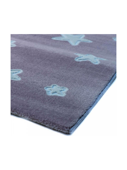 Tzikas Carpets 33076-055 Kinder Teppich Sterne Rosa 160x230cm Dicke 11mm