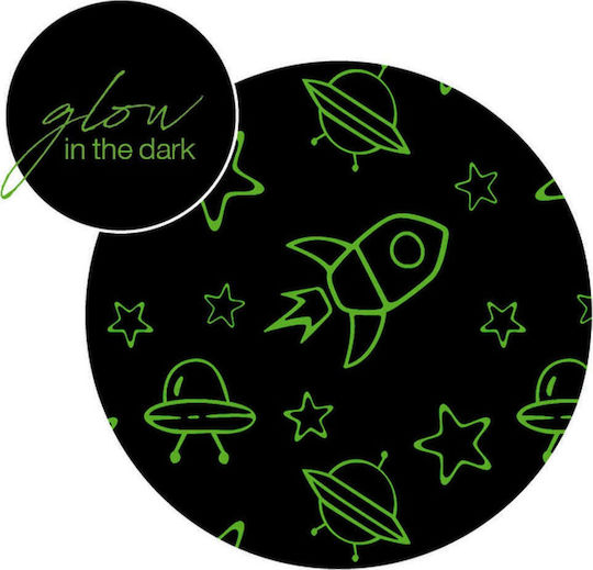 Borea Kids Synthetic Rug Space Stars Round 120cm