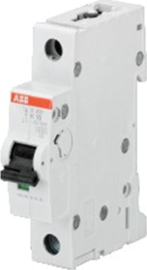 Abb S201-K40 1-Pole Automatic Circuit Breaker 40A 6kA Καμπύλη K 24825