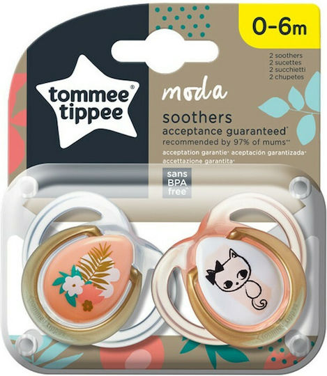 Tommee Tippee Closer To Nature Ορθοδοντικές Πιπίλες Σιλικόνης για 0-6 μηνών 2τμχ