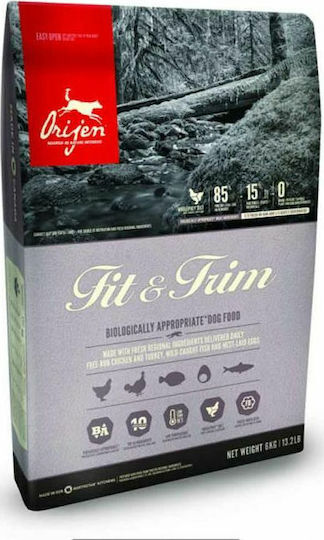 Orijen Fit & Trim 11.4kg Ξηρά Τροφή Σκύλων Διαίτης, χωρίς Σιτηρά με Γαλοπούλα και Κοτόπουλο