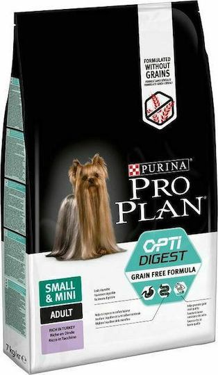 Pro Plan OpitDigest 2.5kg Dry Food Grain-Free & Gluten-Free for Adult Small Breed Dogs with Turkey