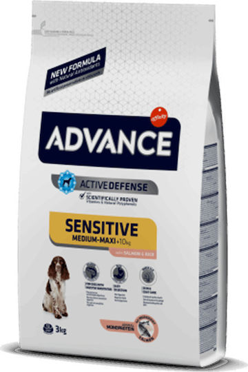 Affinity Advance Sensitive Medium/Maxi 3kg Dry Food Gluten-Free for Adult Medium Breed Dogs with Rice and Salmon
