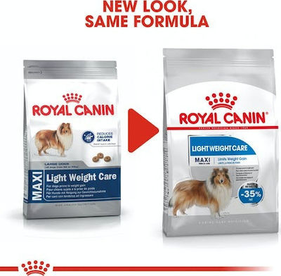 Royal Canin Maxi Light Weight Care 3kg Hrană Uscată Dietă pentru Câini Adulți de Rase Mari cu Porumb și Păsări de curte